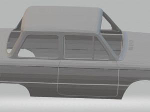 zaz 968 printable body car Modelo de Impressão 3D