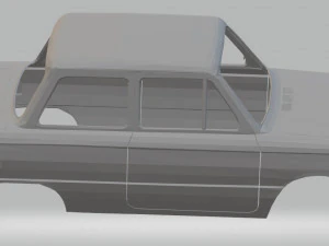 zaz 968 printable body car 3D Print Model