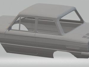 zaz 968 printable body car Modelo de Impressão 3D