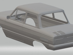 zaz 968 printable body car Modelo de Impressão 3D