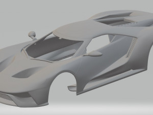 gt 2017 printable body car Modelo de Impressão 3D
