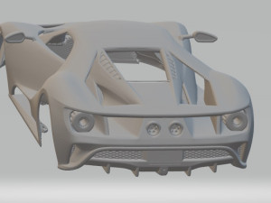 gt 2017 printable body car Modelo de Impressão 3D