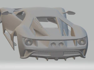 gt 2017 printable body car 3D Print Model
