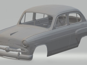 moskvitch 407 printable body car 3D Print Model