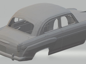 moskvitch 407 printable body car 3D Print Model