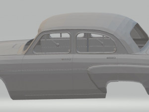 moskvitch 407 printable body car 3D Print Model