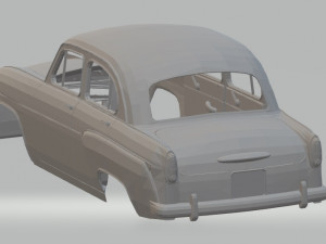 moskvitch 407 printable body car 3D Print Model