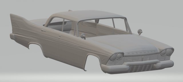 Plymouth belvedere 1959 printable body car 3D प्रिंट मॉडल .c4d .max .obj .3ds .fbx .stl .blend 
