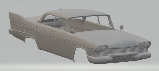 Plymouth belvedere 1959 printable body car 3D Print Model .c4d .max .obj .3ds .fbx .stl .blend 
