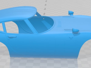 toyota 2000 gt 1967 printable body car 3D-printmodel