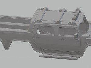 hummer h2 6x6 printable body truck 3D प्रिंट मॉडल