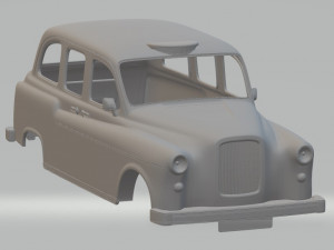 british old taxi printable body car 3D-Druckmodell