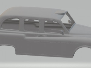 british old taxi printable body car 3D Print Model