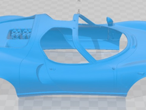 Alfa Romeo 33 Stradale 1968 Printable Car 3D प्रिंट मॉडल