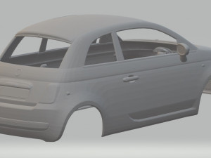 fiat 500 2012 printable body car 3D प्रिंट मॉडल