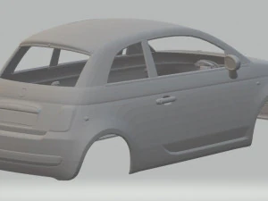 fiat 500 2012 printable body car 3D Print Model