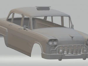 old taxi new york printable body car 3D Print Model