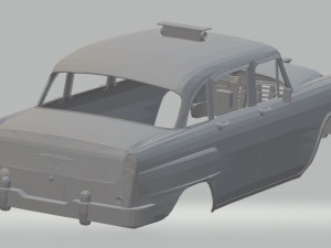 old taxi new york printable body car 3D Print Model