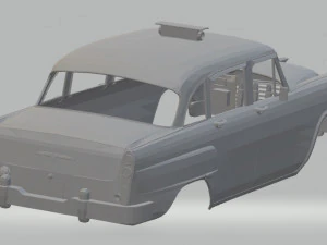 old taxi new york printable body car 3D Print Model