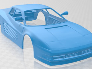 ferrari testarossa 1984 printable body car Modelo de impresión 3D