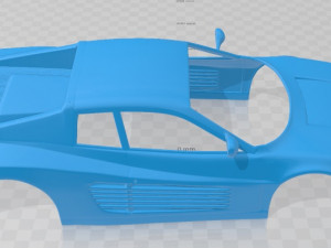 ferrari testarossa 1984 printable body car Modelo de impresión 3D