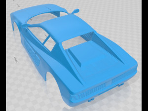 ferrari testarossa 1984 printable body car Modelo de impresión 3D