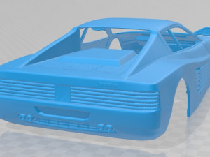 ferrari testarossa 1984 printable body car Modelo de impresión 3D