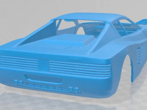 ferrari testarossa 1984 printable body car 3D Print Model