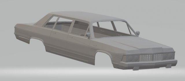 gaz 14 printable body car 3D 打印模型 .c4d .max .obj .3ds .fbx .stl .blend 