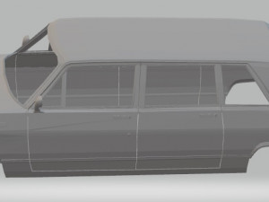 gaz 14 printable body car 3D 打印模型
