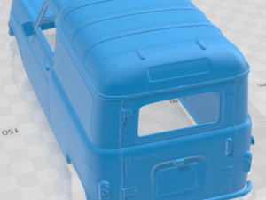 Renault 4 F4 1974 Printable Body Van 3D Print Model
