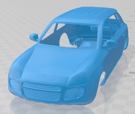 Porsche Cayenne S 2003 Printable Body Car 3D प्रिंट मॉडल .c4d .max .obj .3ds .fbx .stl .blend 