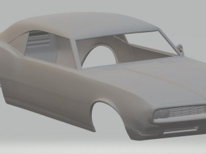 pontiac gto 1969 printable body car 3D Print Model