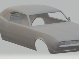 庞蒂亚克 GTO 1969 可打印车身汽车 3D 打印模型