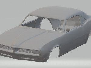 pontiac gto 1969 printable body car 3D printmodel