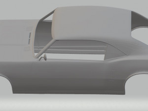 pontiac gto 1969 printable body car 3D printmodel