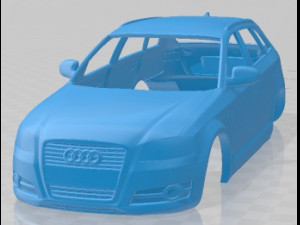 Audi A3 Sportback 2011 Printable Body Car Modelo de impresión 3D