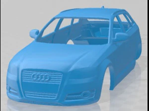 ऑडी ए3 स्पोर्टबैक 2011 प्रिंट करने योग्य बॉडी कार 3D प्रिंट मॉडल