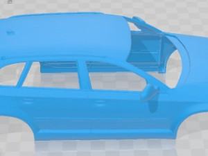 Audi A3 Sportback 2011 Printable Body Car 3Dプリントモデル