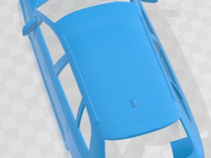 Audi A3 Sportback 2011 Printable Body Car 3Dプリントモデル