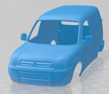 Citroen Berlingo 2002 Printable Body Van 3D Print Model .c4d .max .obj .3ds .fbx .stl .blend 