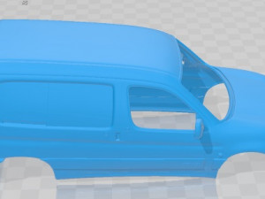 Citroen Berlingo 2002 Printable Body Van 3D Print Model