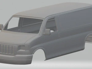 gmc savana cargo printable body van 3D Print Model