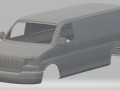 gmc savana cargo printable body van Model do druku 3D