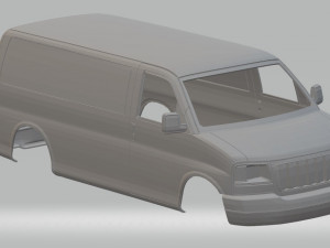 gmc savana cargo printable body van 3D प्रिंट मॉडल