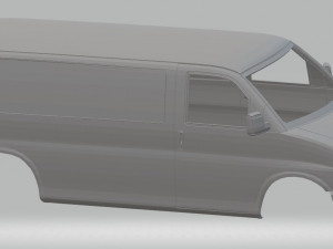 gmc savana cargo printable body van 3D प्रिंट मॉडल