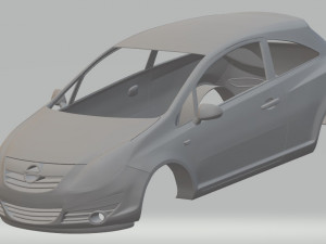 opel corsa 2009 printable body car 3D 프린트 모델
