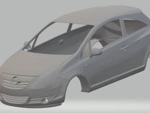 opel corsa 2009 printable body car 3D Print Model