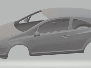 opel corsa 2009 printable body car 3D 프린트 모델