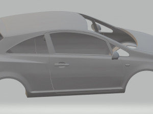 opel corsa 2009 printable body car 3D 프린트 모델